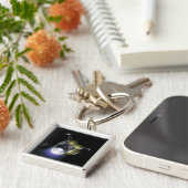 Begrip van een bemanningslid dat afspringt sleutelhanger (Zijkant)