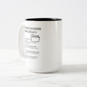 Begrip voor paralegals tweekleurige koffiemok (Voorkant links)