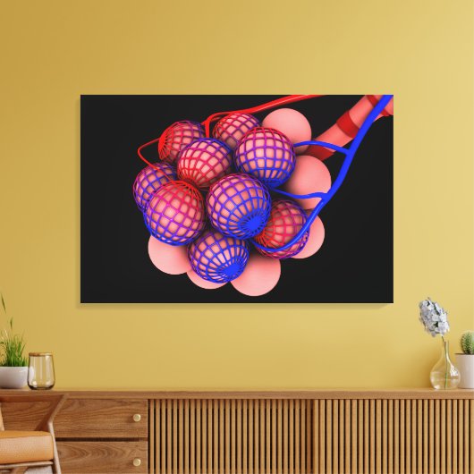 Begripelijk Afbeelding van Alveoli 1 Canvas Afdruk (Insitu (Woonkamer))