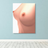 Begripelijk Afbeelding van de borstkas van de Vrou Canvas Afdruk (Insitu (Houten vloer))