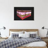Begripelijk Afbeelding van de lagen van de menseli Canvas Afdruk (Insitu (Slaapkamer))