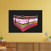 Begripelijk Afbeelding van de lagen van de menseli Canvas Afdruk (Insitu (Woonkamer))