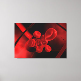 Begripelijk Afbeelding van een bloedvat Canvas Afdruk