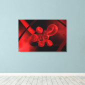Begripelijk Afbeelding van een bloedvat Canvas Afdruk (Insitu (Houten vloer))