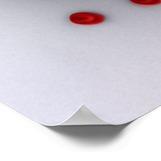 Begripelijk Afbeelding van een bloedvat Poster (Hoek)