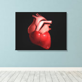 Begripelijk Afbeelding van het menselijk hart 1 Canvas Afdruk (Insitu (Houten vloer))