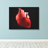 Begripelijk Afbeelding van het menselijk hart 2 Canvas Afdruk (Insitu (Houten vloer))
