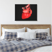 Begripelijk Afbeelding van het menselijk hart 3 Canvas Afdruk (Insitu (Slaapkamer))