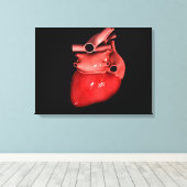 Begripelijk Afbeelding van het menselijk hart 3 Canvas Afdruk (Insitu (Houten vloer))
