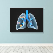 Begripelijk Afbeelding van het menselijk hart 4 Canvas Afdruk (Insitu (Houten vloer))