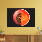 Begripelijk Afbeelding van het menselijke oog, doo Canvas Afdruk (Insitu (Woonkamer))