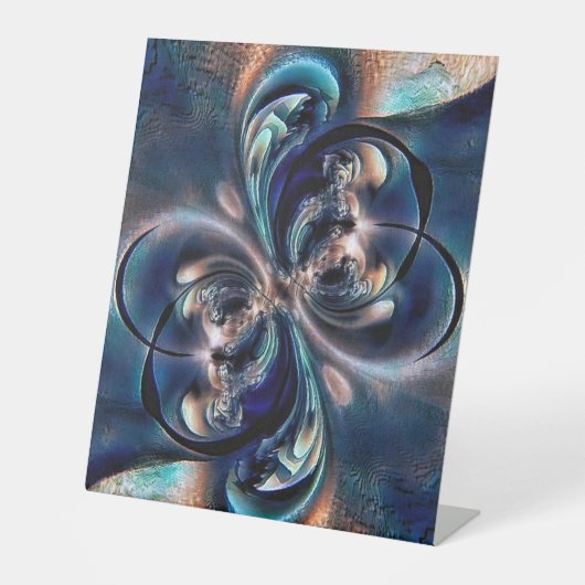 Begrippen Reclamebord Met Voetstuk (Voorkant)