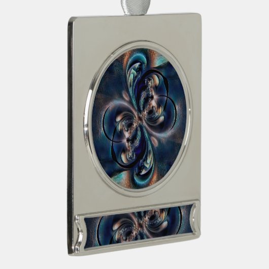 Begrippen Verzilverd Banner Ornament (Rechts)