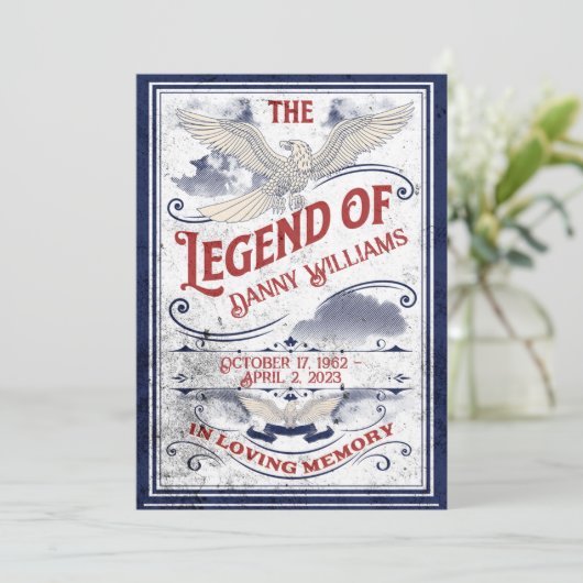 Begript als militair veteraan kaart (Staand voorkant)