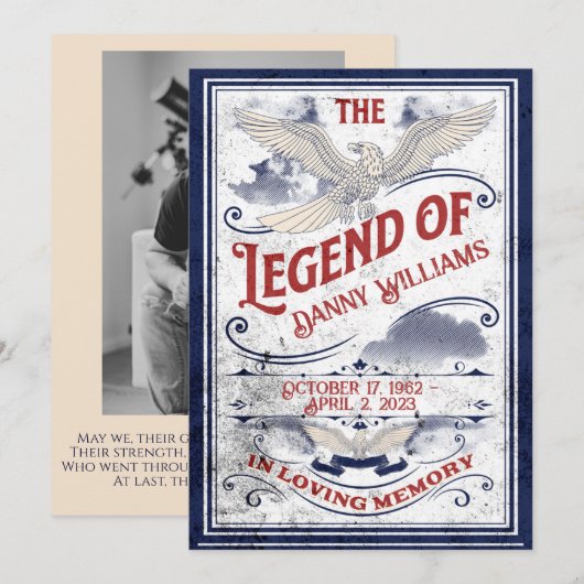 Begript als militair veteraan kaart (Voorkant / Achterkant)