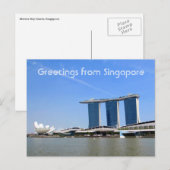 begroeting marina bay briefkaart (Voorkant / Achterkant)