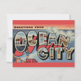 Begroeting Ocean City MD Briefkaart