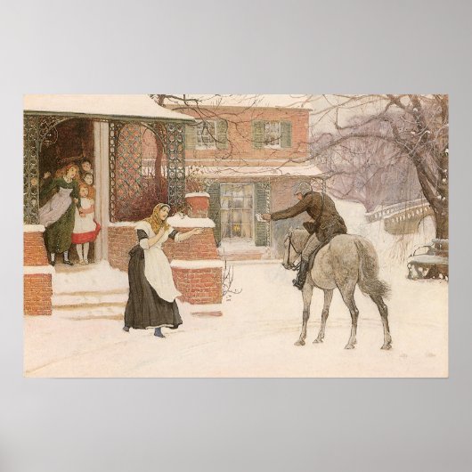 Begroeting van de postbode door Robert Walker Macb Poster (Voorkant)