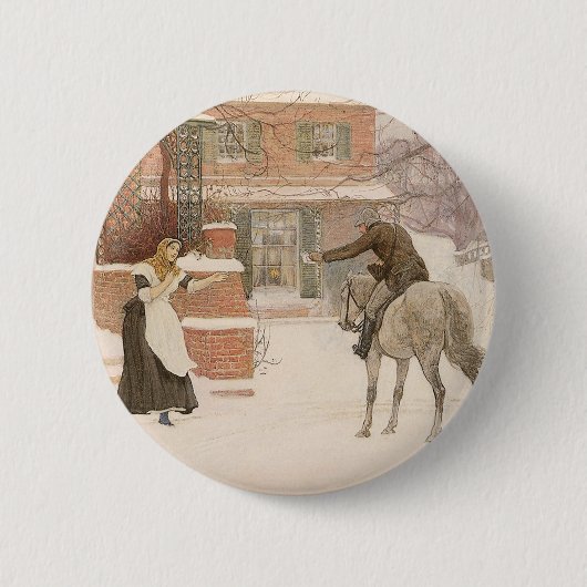 Begroeting van de postbode door Robert Walker Macb Ronde Button 5,7 Cm (Voorkant)