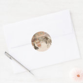 Begroeting van de postbode door Robert Walker Macb Ronde Sticker (Envelop)