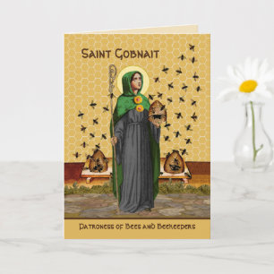 Begroeting van St. Gobnait van Ballyvourney (SAE 0 Kaart
