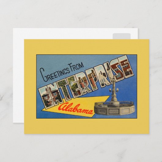  begroetingen van Enterprise AL Briefkaart (Voorkant / Achterkant)