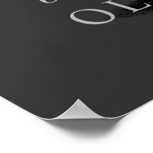 Begroetingsbord voor mijn jeugd rouwplechtigheid poster (Hoek)