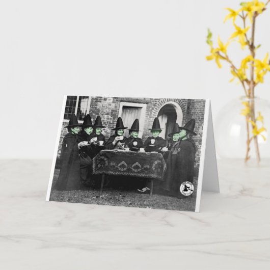 Begroetingsheksenkaart Olde Salem Witch & Co. Kaart (Gele Bloem)