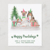 Begrotende dieren Dog Cat Puppy Kitten met Kerstmi (Voorkant)