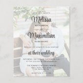 Begrotende witte kleur transparant 2 foto QR-code  (Voorkant)