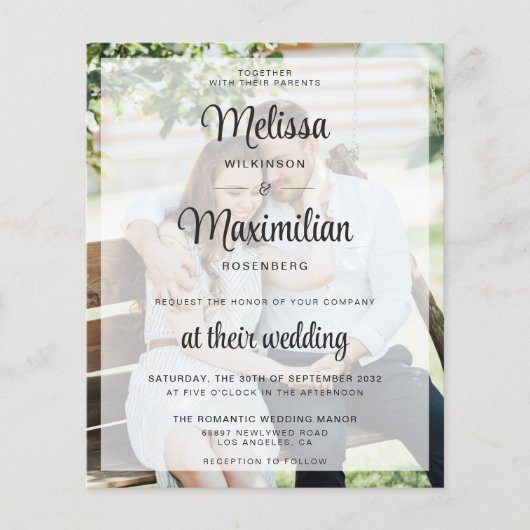 Begrotende witte kleur transparant 2 foto QR-code  (Voorkant)