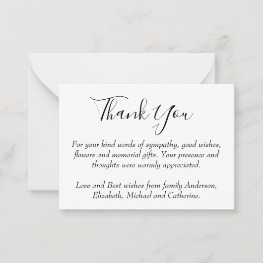 BEGROTING 100 x Hartelijk dank Notitiekaartje (Voorkant)