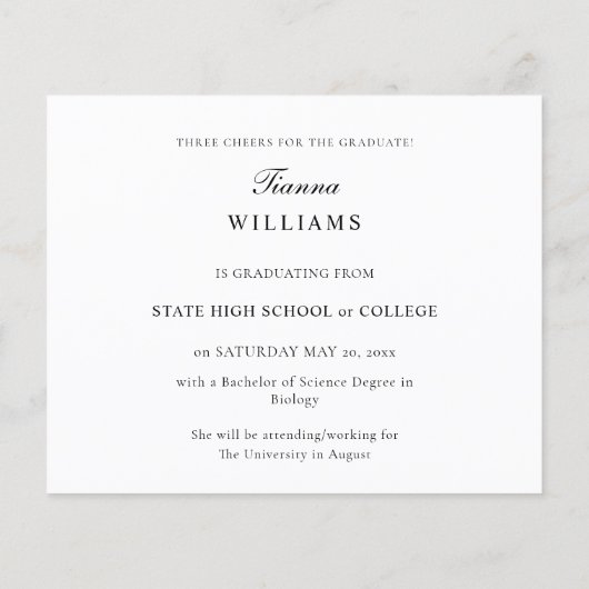 Begroting 10 Aankondiging Afstuderen voor meerdere (Achterkant)