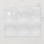 Begroting 18e verjaardag zilveren glitter sparen d (Achterkant)