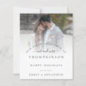 Begroting 1 kerstmis de heer Mrs Foto Holiday Kaar (Voorkant)