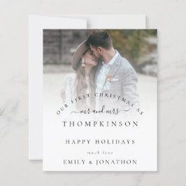 Begroting 1 kerstmis de heer Mrs Foto Holiday Kaar