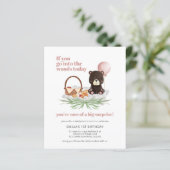 Begroting 1e verjaardag Teddy Bear Picnic Pink Uit (Staand voorkant)