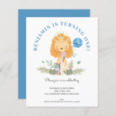 Begroting 1e verjaardag Uitnodiging van de Partij  (Voorkant / Achterkant)