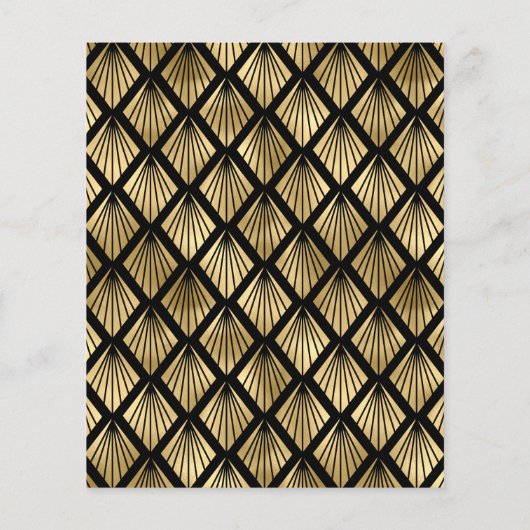 Begroting 2020s  Deco Black Gold Wedding (Achterkant)