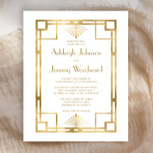 Begroting 2020s  Deco Gold White Wedding