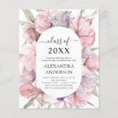 Begroting 2022 Afstuderen Boho Dusty Pink Paars Flyer (Voorkant)