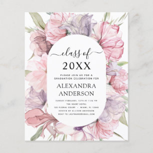 Begroting 2022 Afstuderen Boho Dusty Pink Paars Flyer