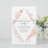 Begroting 2022 Afstuderen Boho Grafische roze woes (Staand voorkant)