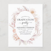 Begroting 2022 Afstuderen Boho Grafische roze woes Flyer (Voorkant)