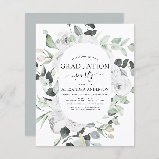 Begroting 2022 Afstuderen Floral Eucalyptus (Voorkant / Achterkant)