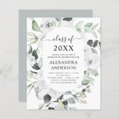 Begroting 2022 Eucalyptus Afstuderen Floral Rozen (Voorkant / Achterkant)