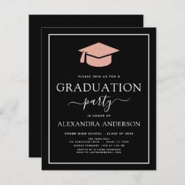 Begroting 2022: Graduation Party Blush Pink Black