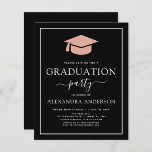 Begroting 2022: Graduation Party Blush Pink Black