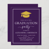 Begroting 2022: Graduation Party Paars Gold (Voorkant / Achterkant)