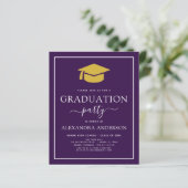 Begroting 2022: Graduation Party Paars Gold (Staand voorkant)